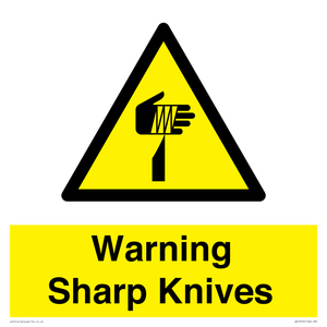Warning Sharp Knives